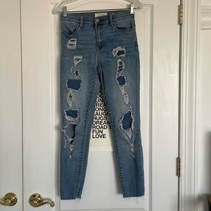 PacSun Power Super Stretch High-Rise Ankle Jegging Jeans  Size 25